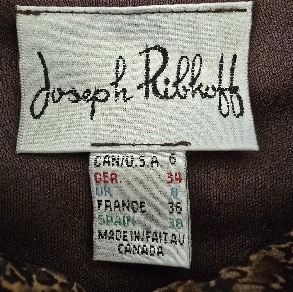 🤎EUC Joseph Ribkoff Gorgeous Animal Print Jacket, Size 6 - Picture 7 of 8
